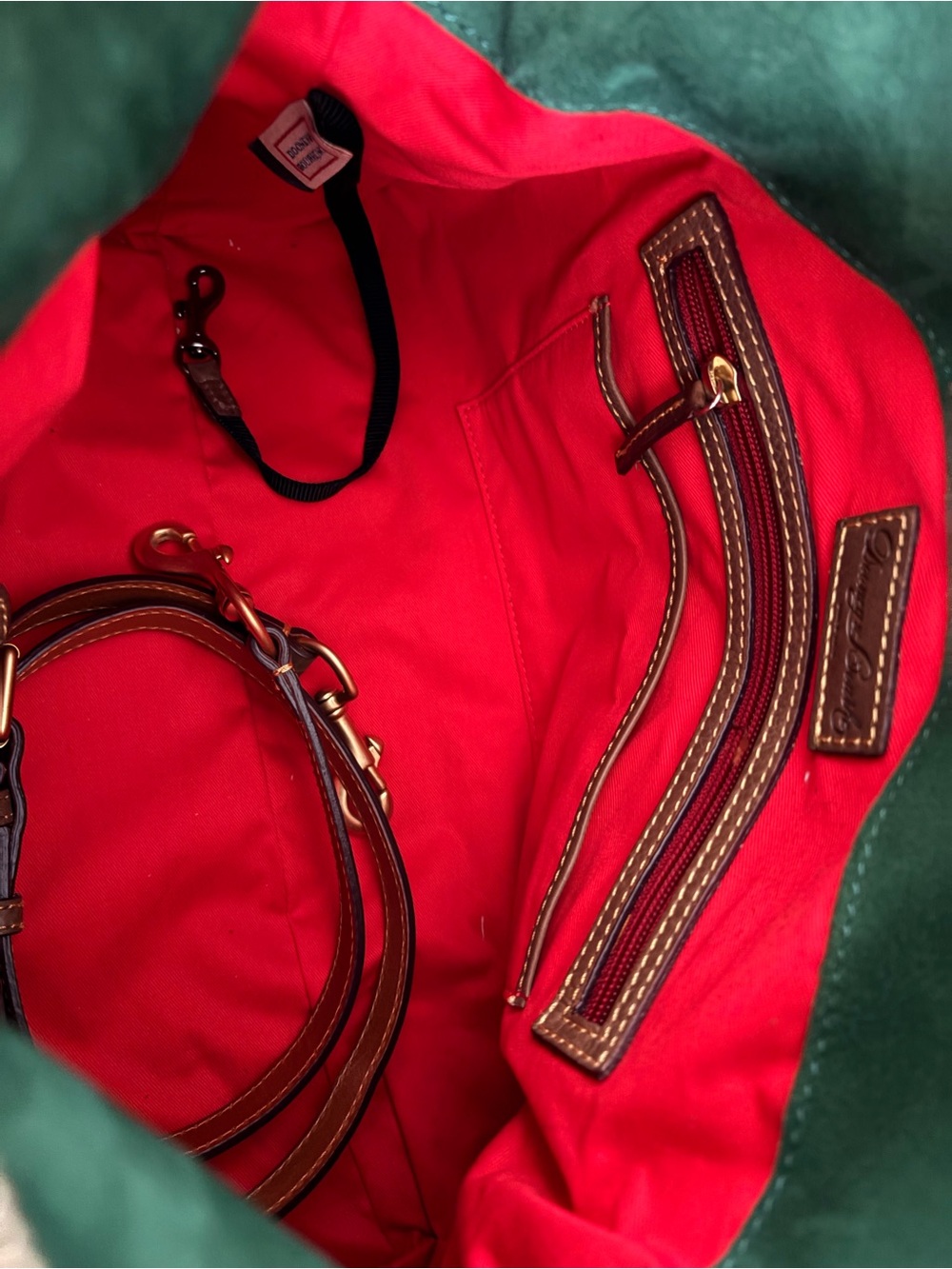 Dooney and Bourke Large Florentine Leather Satchel - Picture 8 of 9